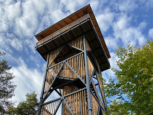 Łukowica - wieża widokowa na Skiełku