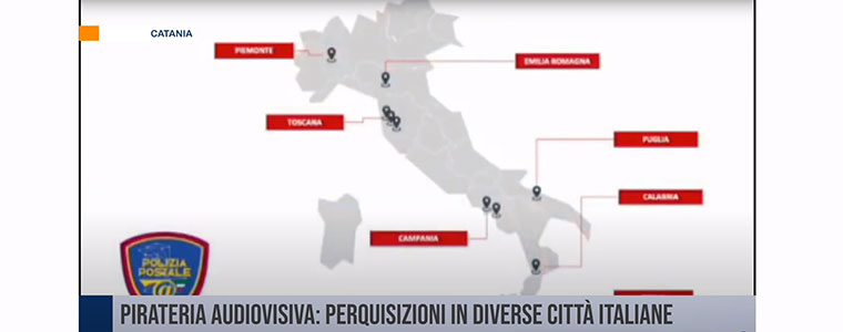Katania Italia piractwo 21 aresztowanych DDA 760px