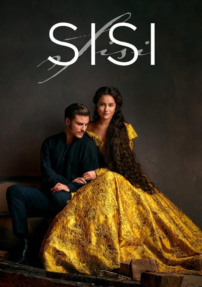 Jannik Schümann i Dominique Devenport na plakacie promującym emisję serialu „Sisi”, foto: Viasat World