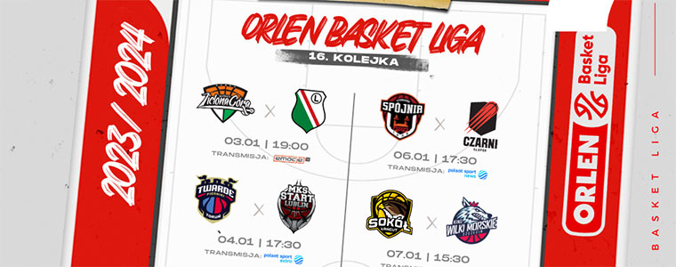 16 kolejka OBL Orlen Basket Liga PKL 760px