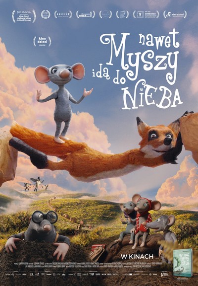 Bohaterowie animacji na plakacie promującym kinową emisję filmu „Nawet myszy idą do nieba”, foto: Stowarzyszenie Nowe Horyzonty