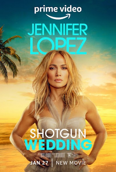 Jennifer Lopez „J.Lo” na plakacie promującym emisję filmu „Wystrzałowe wesele”, foto: Amazon