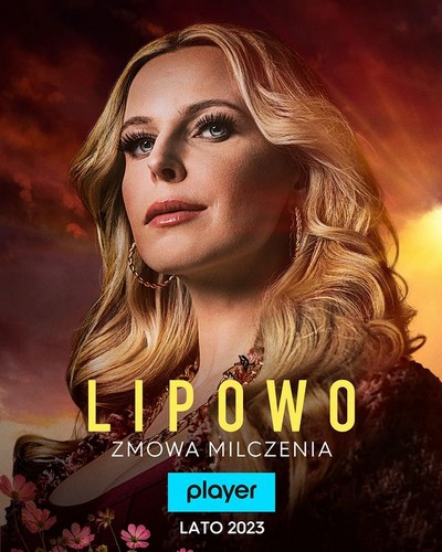 Julia Konarska na plakacie promującym emisję serialu „Lipowo. Zmowa milczenia”, foto: TVN Warner Bros. Discovery