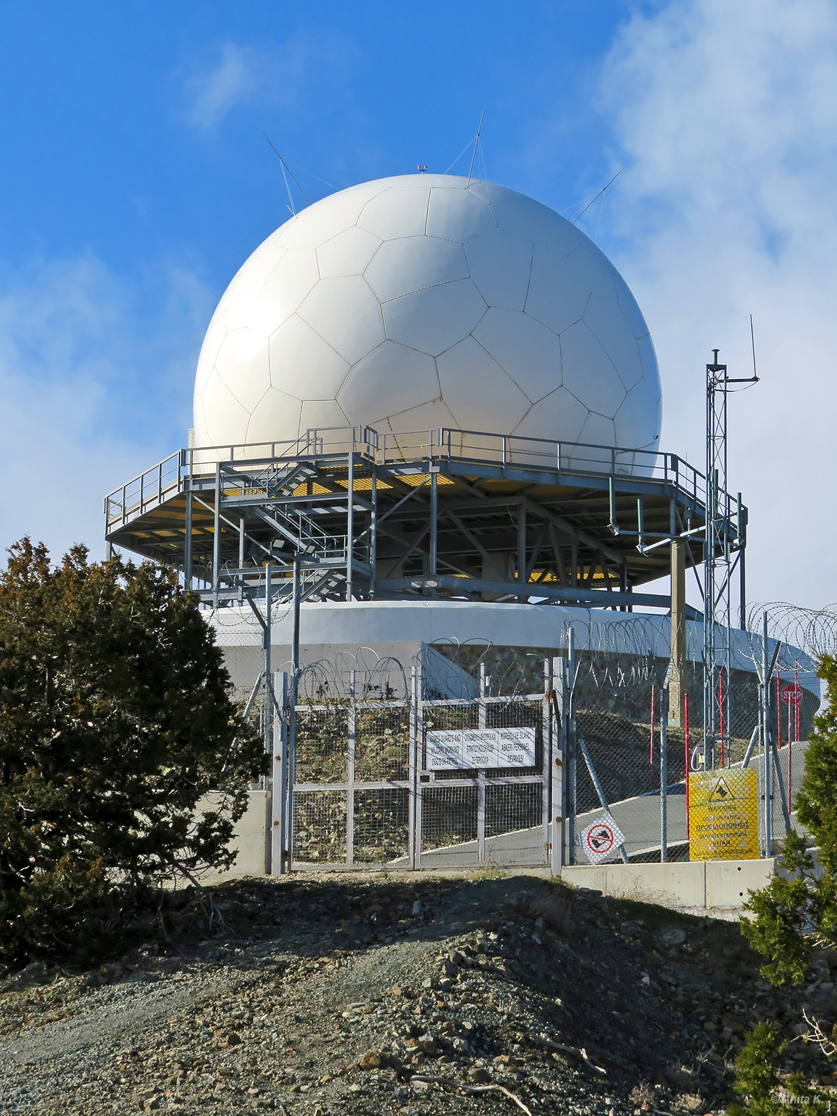 Radar RAF na szczycie Olimpu
