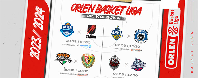 22 kolejka OBL Orlen Basket Liga Polsat Sport 760px