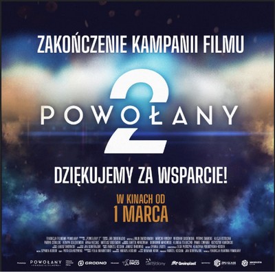 Plakat promujący kinową emisję filmu „Powołany 2”, foto: Fundacja Filmowa Powołany