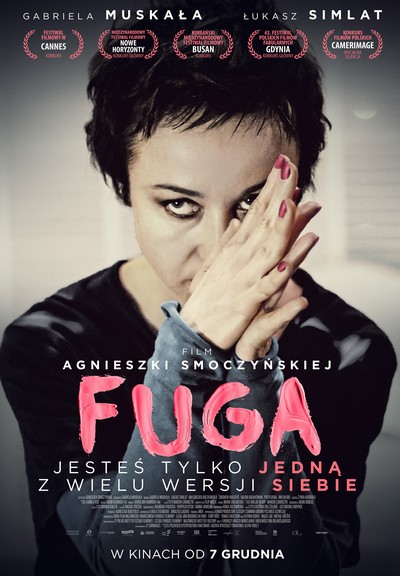 Gabriela Muskała na plakacie promującym kinową emisję filmu „Fuga”, foto: Kino Świat