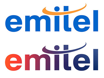 Emitel stare i nowe logo