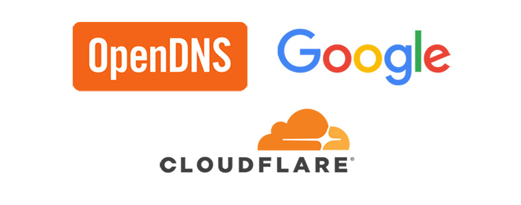 Cloudflare Google OpenDNS