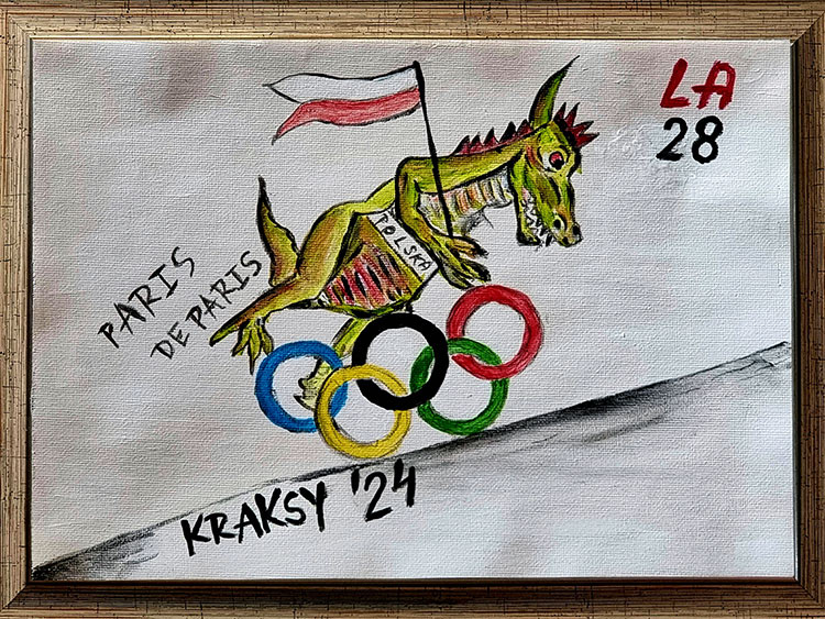 "Polski smok olimpijski" graf. Kraksy 2024