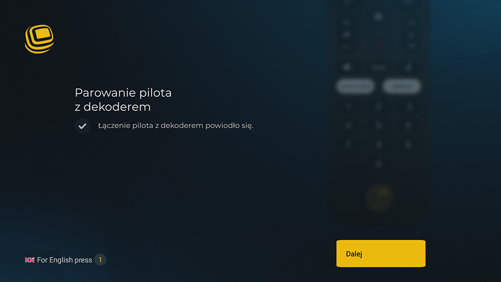 Parowanie pilota z dekoderem Polsat Soundbox 4K