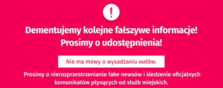 Dementujemy fake newsy o wysadzaniu wałów 760px