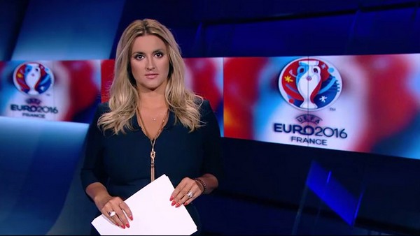 W kanałach Polsatu widzowie mogli oglądać mecze mistrzostw Europy piłkarzy. Na zdjęciu Karolina Szostak w programie Polsatu News Sportowe podsumowanie dnia”, foto: Cyfrowy Polsat