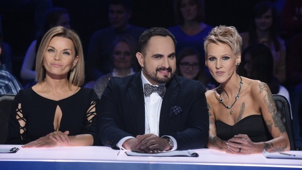 Małgorzata Foremniak, Agustin Egurrola i Agnieszka Chylińska w programie „Mam talent!”, foto: TVN Discovery