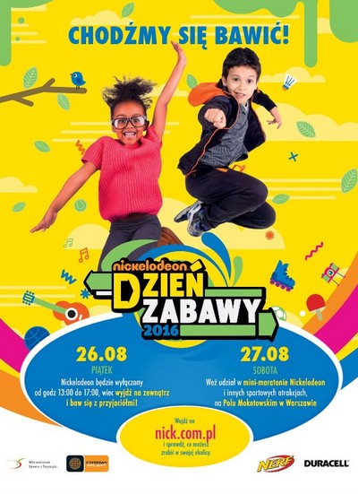Plakat promujący akcję „Dzień Zabawy z Nickelodeon 2016”, foto: Viacom International Media Networks