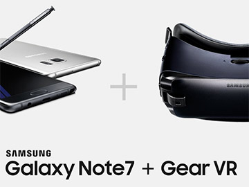 Samsung Galaxy Note7 z Gear VR u Plusa