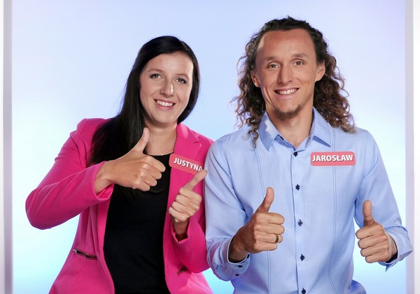 Justyna i Jarosław w programie „Postaw na milion”, foto: Endemol Shine Group