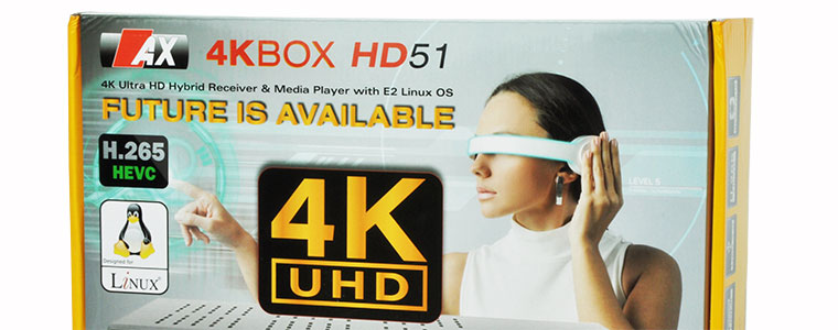 AX 4KBOX HD51 pudełko