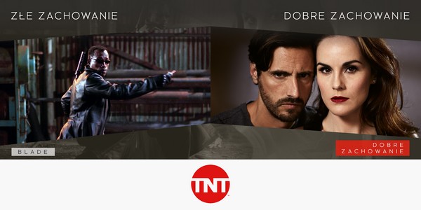 Wesley Snipes w filmie „Blade - Wieczny łowca” oraz Juan Diego Botto i Michelle Dockery w serialu „Dobre zachowanie”, foto: Time Warner