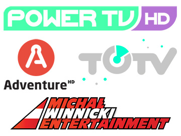 Power TV Adventure HD TO!TV MWE 360 logosy