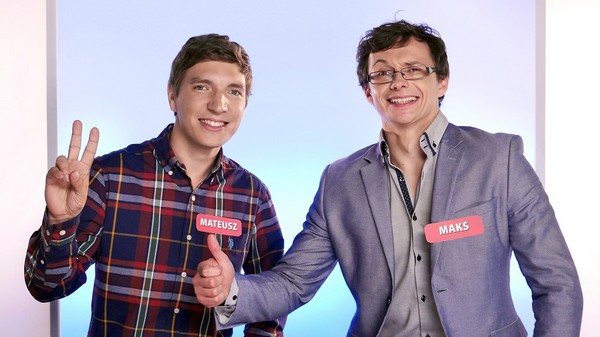 Mateusz Lubecki i Maksymilian Piwowarczyk w programie „Postaw na milion”, foto: Endemol Shine Group