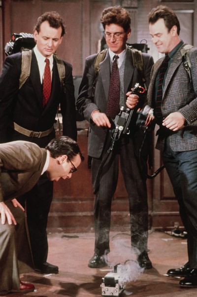 Rick Moranis, Bill Murray, Harold Ramis i Dan Aykroyd w filmie „Pogromcy duchów II”, foto: Stopklatka