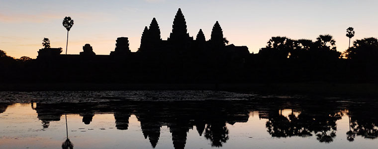 Kambodża z kompleksem Angkor Thom i Angkor Wat