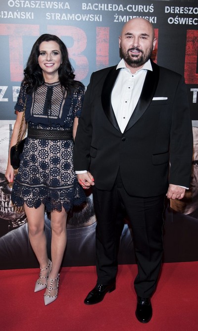 Katarzyna Słomińska i Patryk Vega na premierze filmu „Pitbull. Niebezpieczne kobiety”, foto: Michał Puchalski/P&P