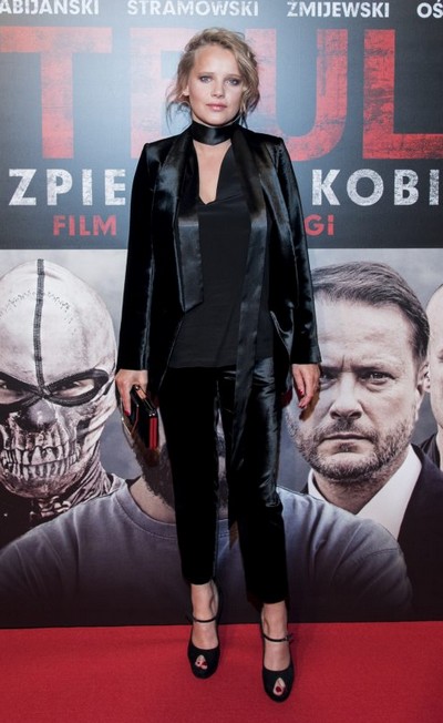 Joanna Kulig na premierze filmu „Pitbull. Niebezpieczne kobiety”, foto: Michał Puchalski/P&P