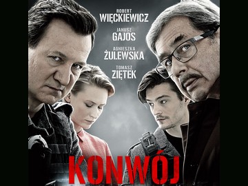Kino Świat TVP „Konwój” Robert Więckiewicz, Agnieszka Żulewska, Tomasz Ziętek i Janusz Gajos foto: Kino Świat