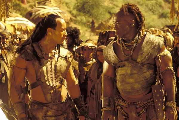 Dwayne Johnson i Michael Clarke Duncan w filmie „Król Skorpion”, foto: Time Warner