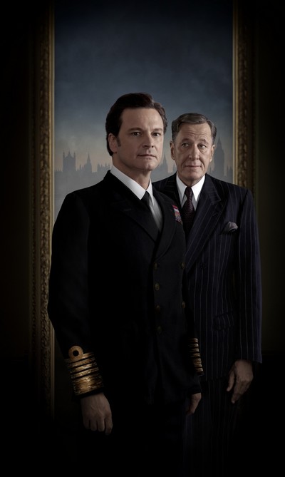 Colin Firth i Geoffrey Rush w filmie „Jak zostać królem”, foto: Stopklatka