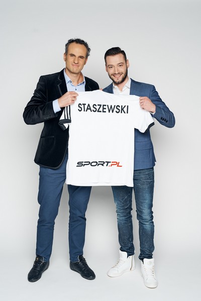 Paweł Wilkowicz i Sebastian Staszewski z zespołu sport.pl, foto: Maciej Zienkiewicz/Agencja Gazeta