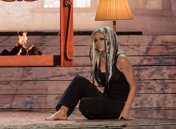 Katarzyna Popowska jako Christina Aguilera w programie „Twoja twarz brzmi znajomo”, foto: Maciej Zawada