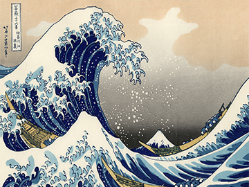 Katsushika Hokusai Wielka fala w Kanagawie