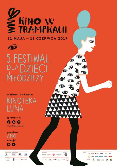 Plakat promujący 5. Festiwal dla Dzieci i Młodzieży „Kino w trampkach”, foto: Telewizja Puls