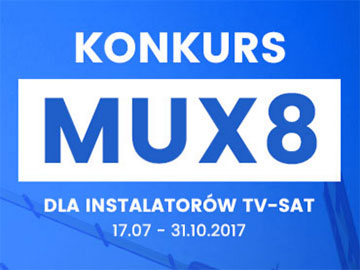Konkurs MUX 8 dla instalatorów tv-sat