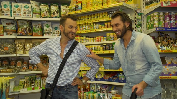 Gabriel i Rafał w programie „Królowe życia”, foto: TVN