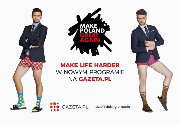 Rafał Żabiński i Jakobe Mansztajn w programie „Make Poland Great Again”, foto: Agora