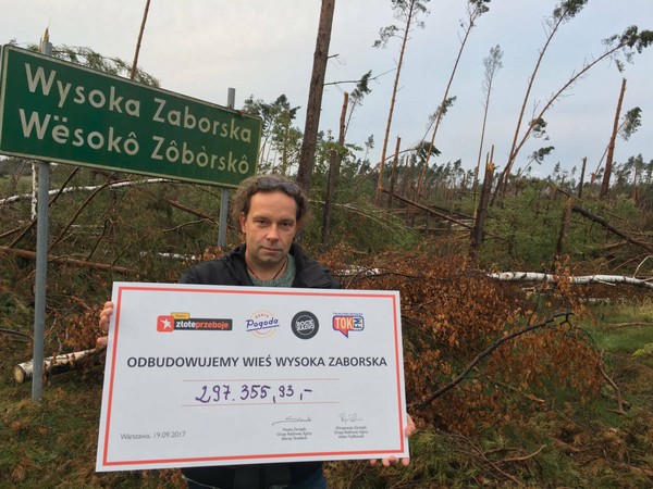 Grupa Radiowa Agory zebrała ponad 297 tys. zł dla wsi Wysoka Zaborska, foto: Agora