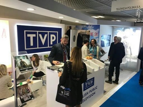 Stoisko handlowe TVP na MIPCOM 2017, foto: TVP