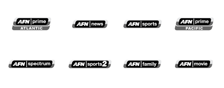 Logotypy kanałów AFN