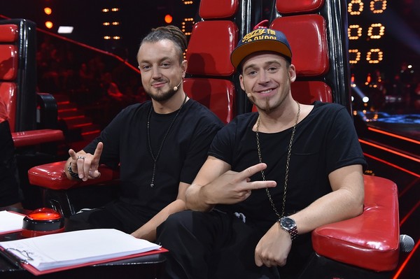 Aleksander Milwiw-Baron „Baron” i Tomasz Lach „Tomson” w programie „The Voice Kids”, foto: Ireneusz Sobieszczuk/TVP