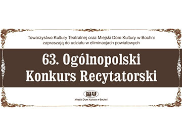 63. Ogólnopolski Konkurs Recytatorski