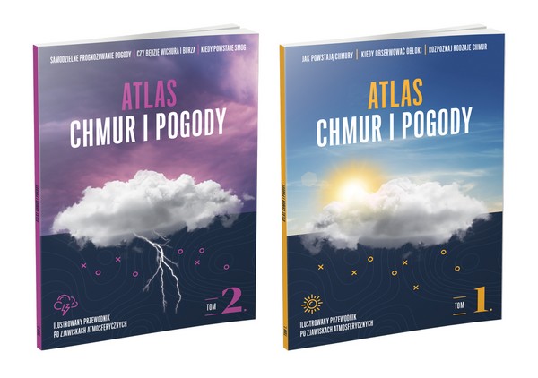 Okładki dwuczęściowego albumu „Atlas chmur i pogody”, foto: Agora