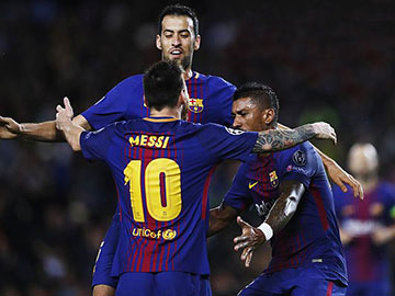 Leo Messi FC Barcelona Liga Mistrzów UEFA