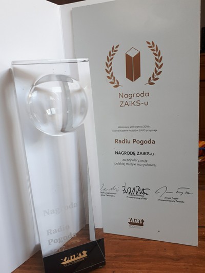 Radio Pogoda z nagrodą ZAiKS-u, foto: Agora