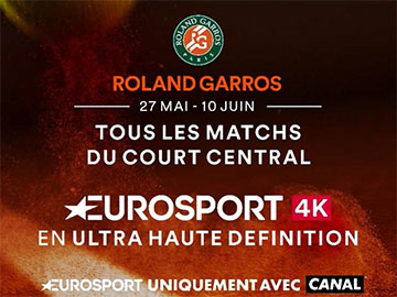 Roland Garros w kanale Eurosport 4K