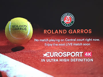 Roland Garros na kanale Eurosport 4K w UHD1