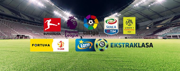 La Liga Bundesliga Serie A Ligue 1 Premier LEague Ekstraklasa Fortuna 1 liga